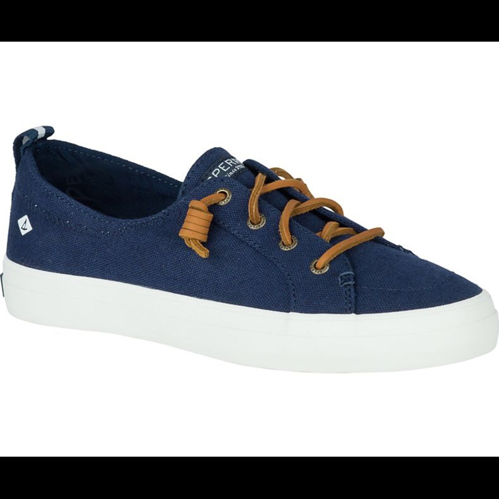 ✨ Sperry Crest Vibe Linen Navy Sneakers BNWT 11 ✨